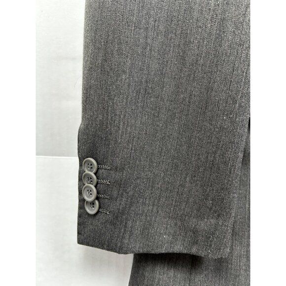 Massarotti Italy Men’s Blazer Jacket 42R Gray Wool Blend Two Button Suit Coat - Picture 9 of 12